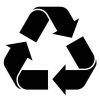 Recycle icon vector. Black recycling symbol. vector icon of recycle on isolated background. Simple recycle logo for web, mobile app, social media. vector eps10